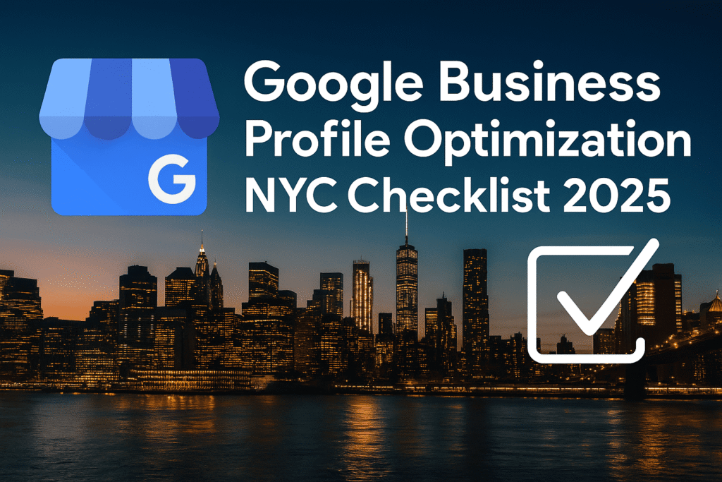 Google Business Profile Optimization NYC Checklist 2025 Tarasaka
