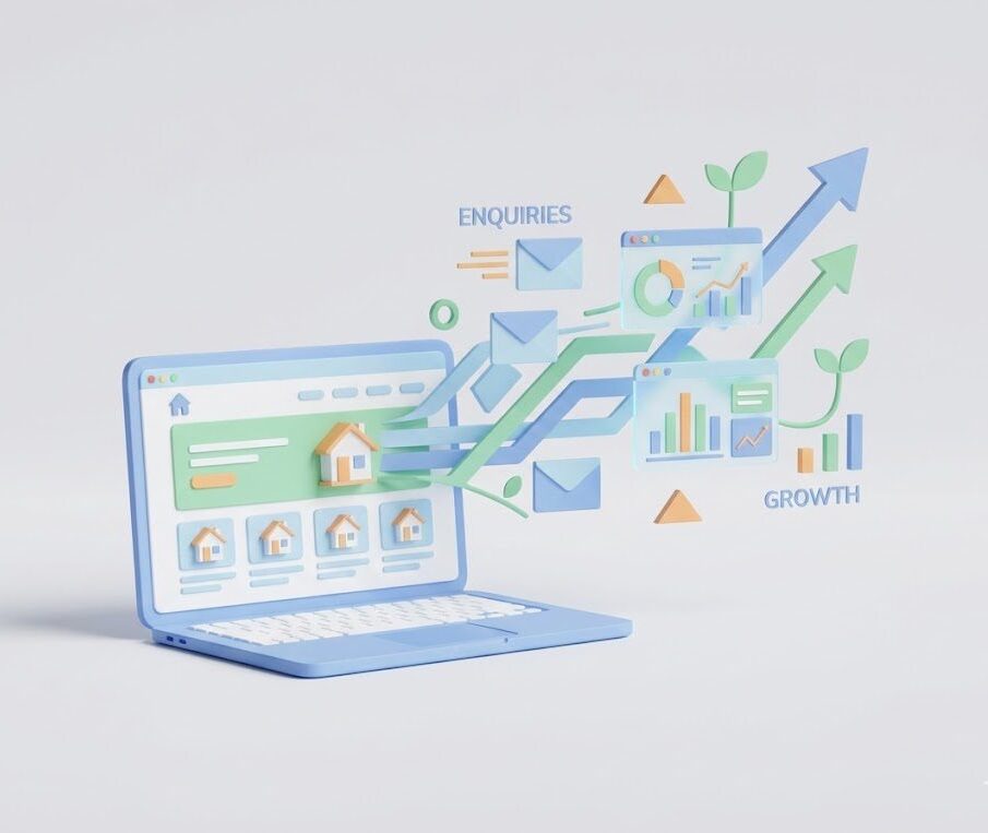 real estate website transforming into enquiries