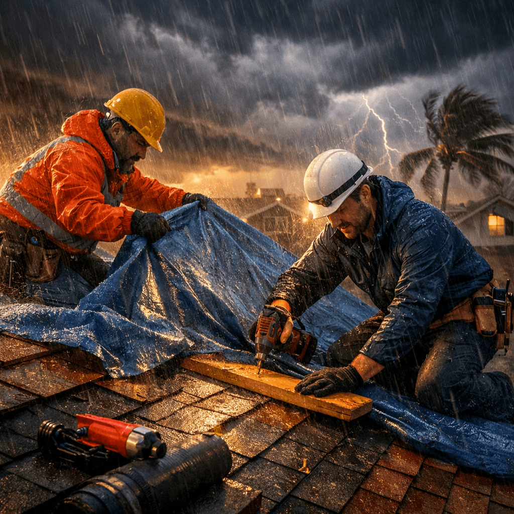 Capture urgent roofing leads when demand is highest