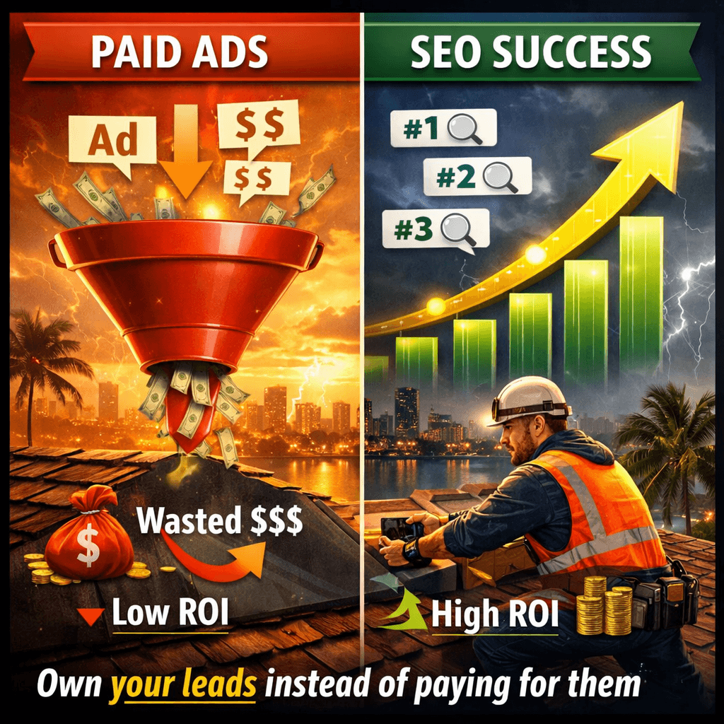 Roofing SEO vs Paid Ads & Lead Platforms